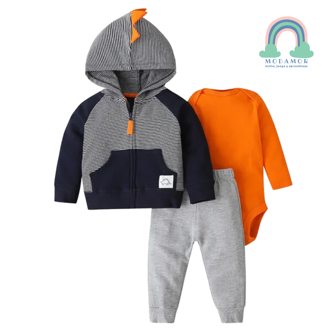 Conjunto Dino 3 piezas