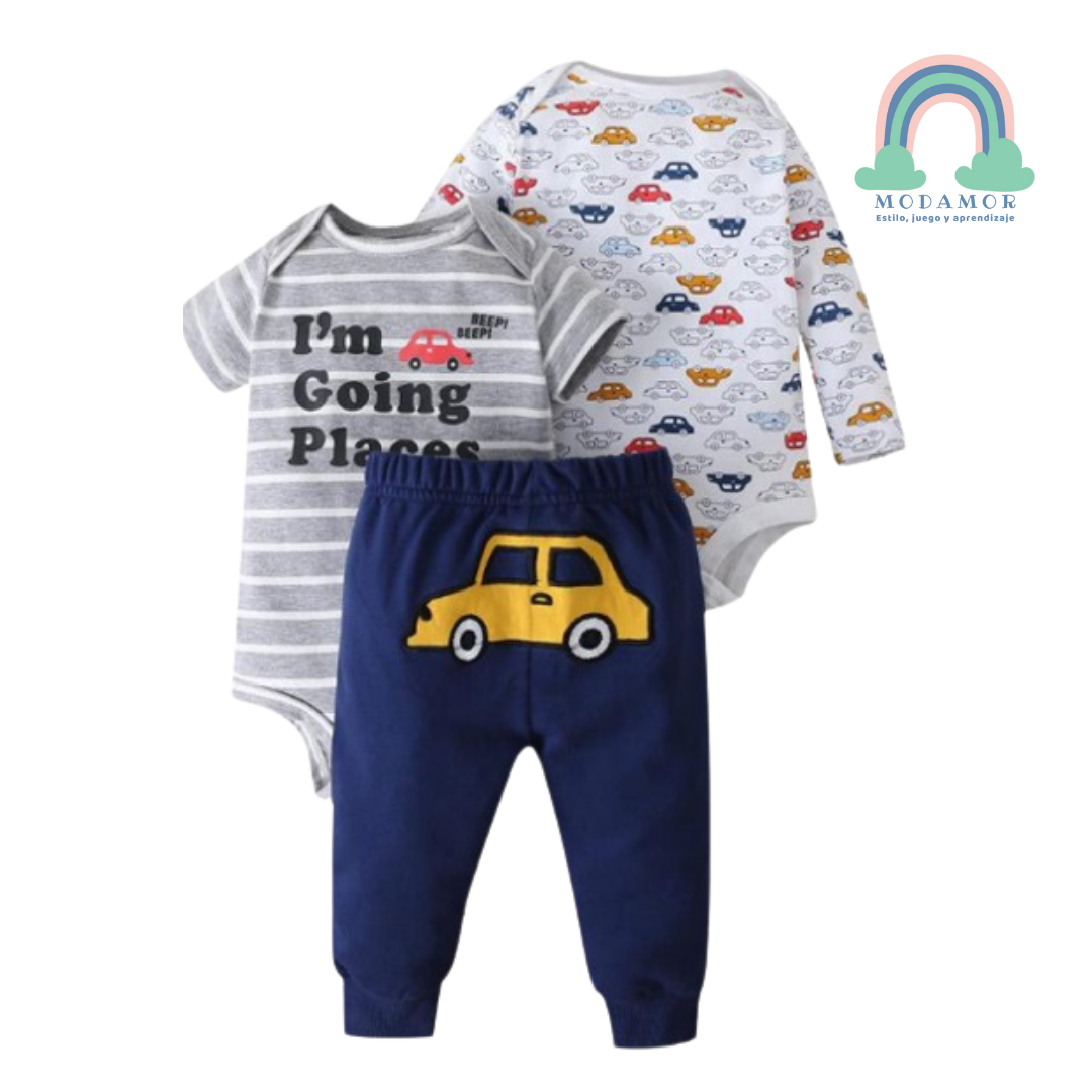 Conjunto Autos 3 piezas
