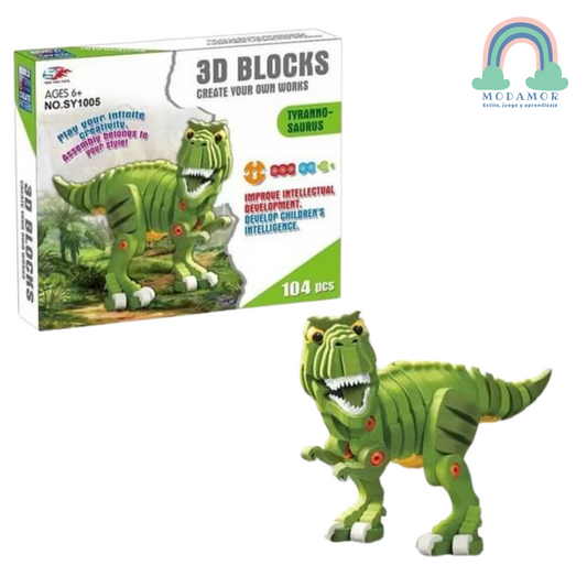 Puzzle  3D Tiranosaurio