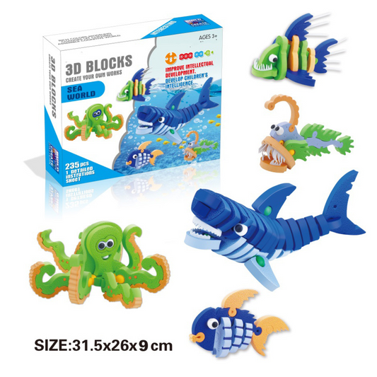 Puzzle  3D Animales Marinos
