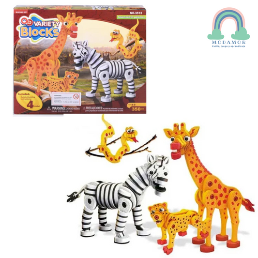 Puzzle  3D Sabana Africana